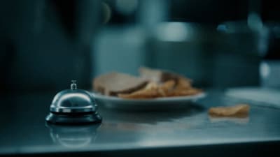a close up of a plate of food on a counter