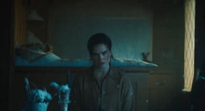 a person standing in a room with a cat