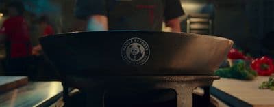 a black bowl sitting on top of a counter
