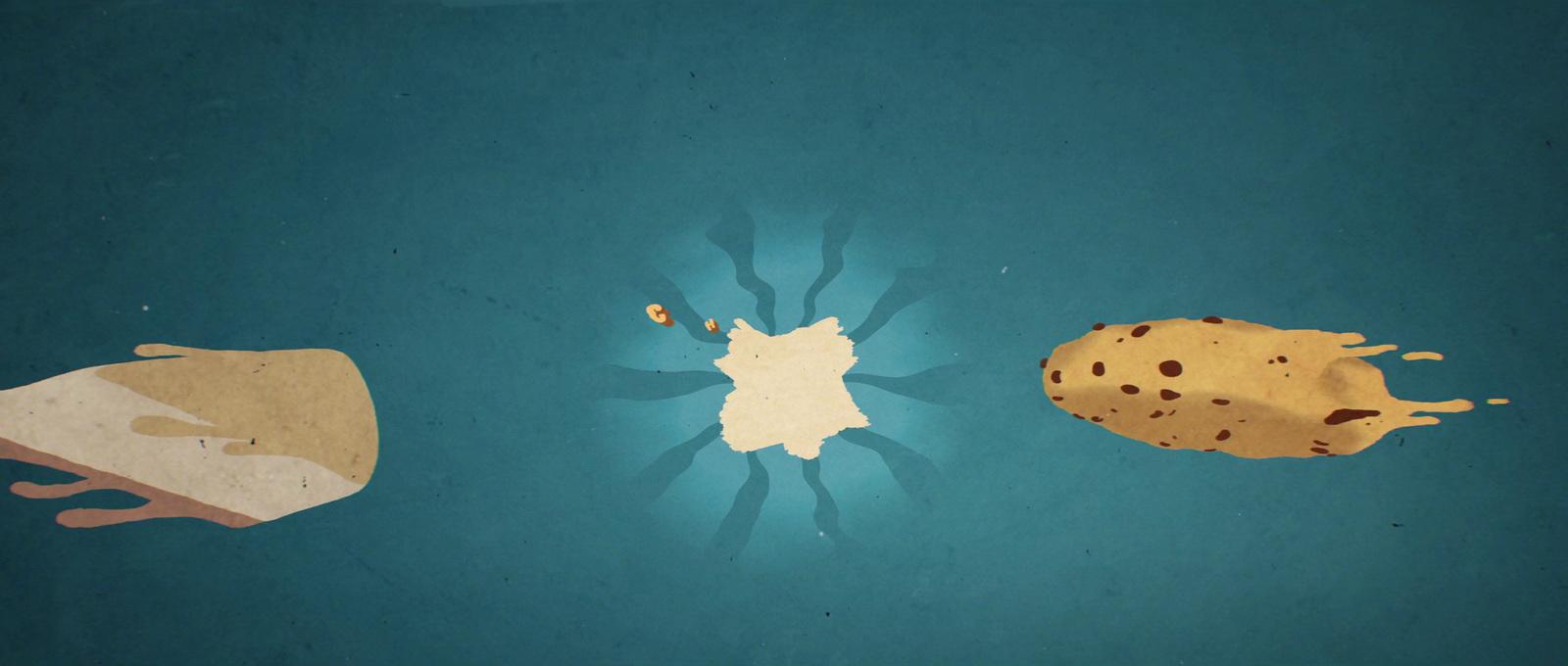 a picture of a piece of bread and a piece of cheese