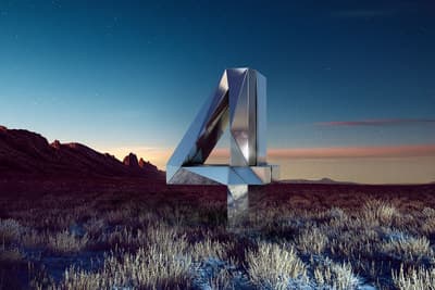 a number four in the middle of a field