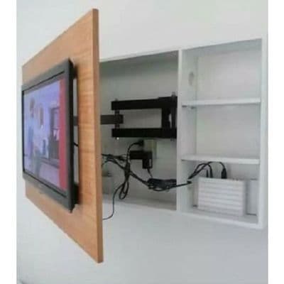 a flat screen tv mounted to a wall