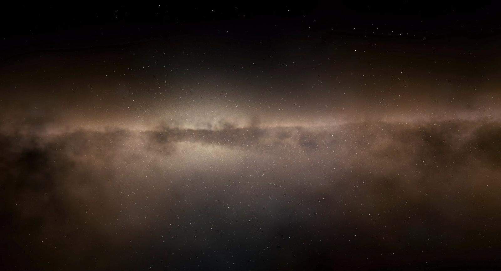 a view of the night sky from a plane
