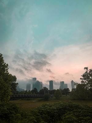 a view of a city from a distance