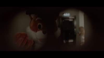 a close up of a stuffed animal in a room