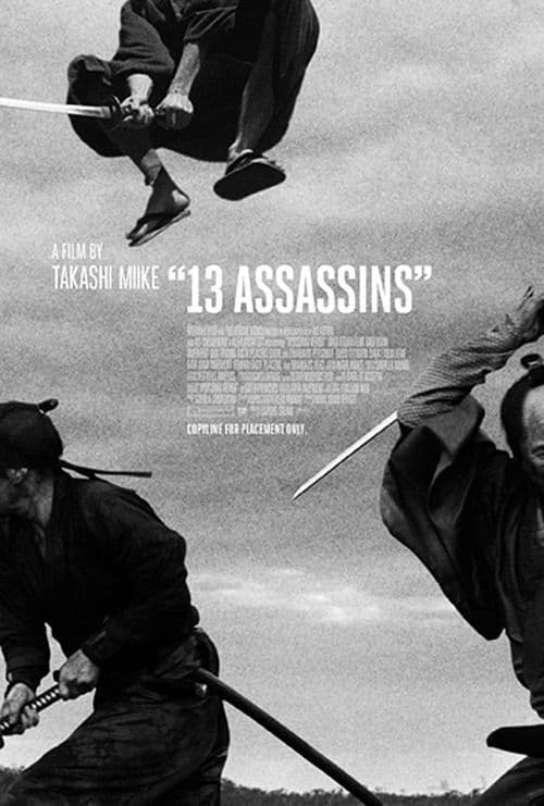 a movie poster for the film 13 assassins