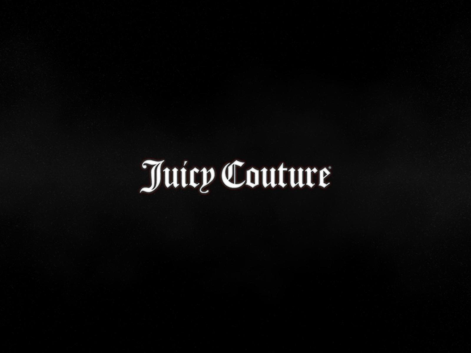 a black and white photo with the word juicy couture