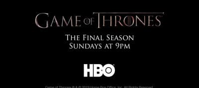 a black background with a game of thrones logo