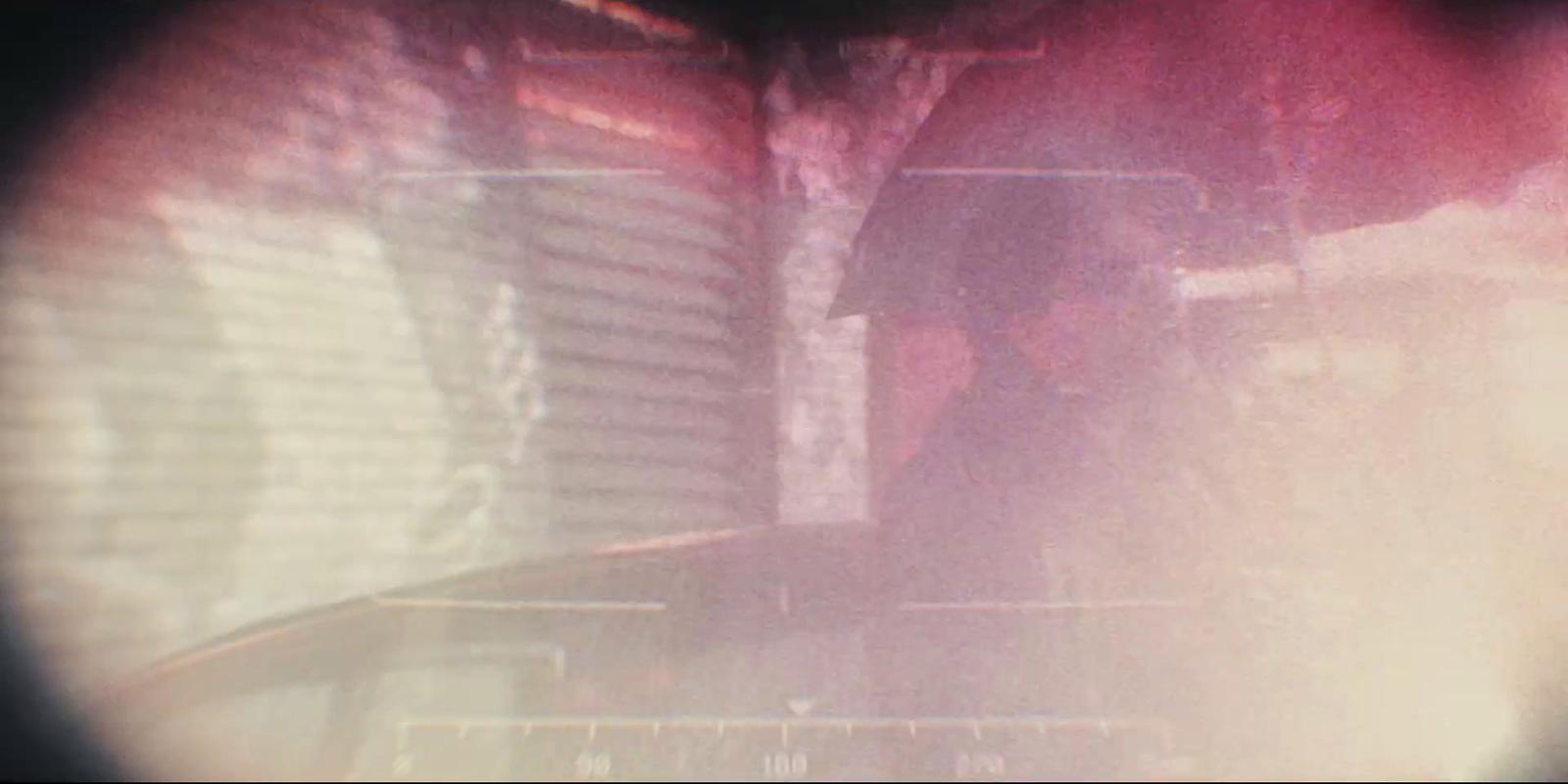 a blurry photo of a person in a room