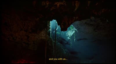 a cave filled with lots of cave like structures