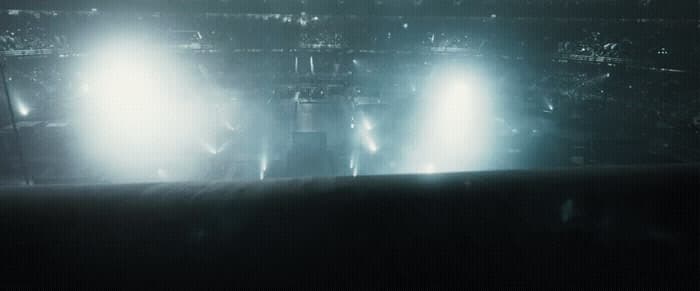 a group of lights that are on a stage
