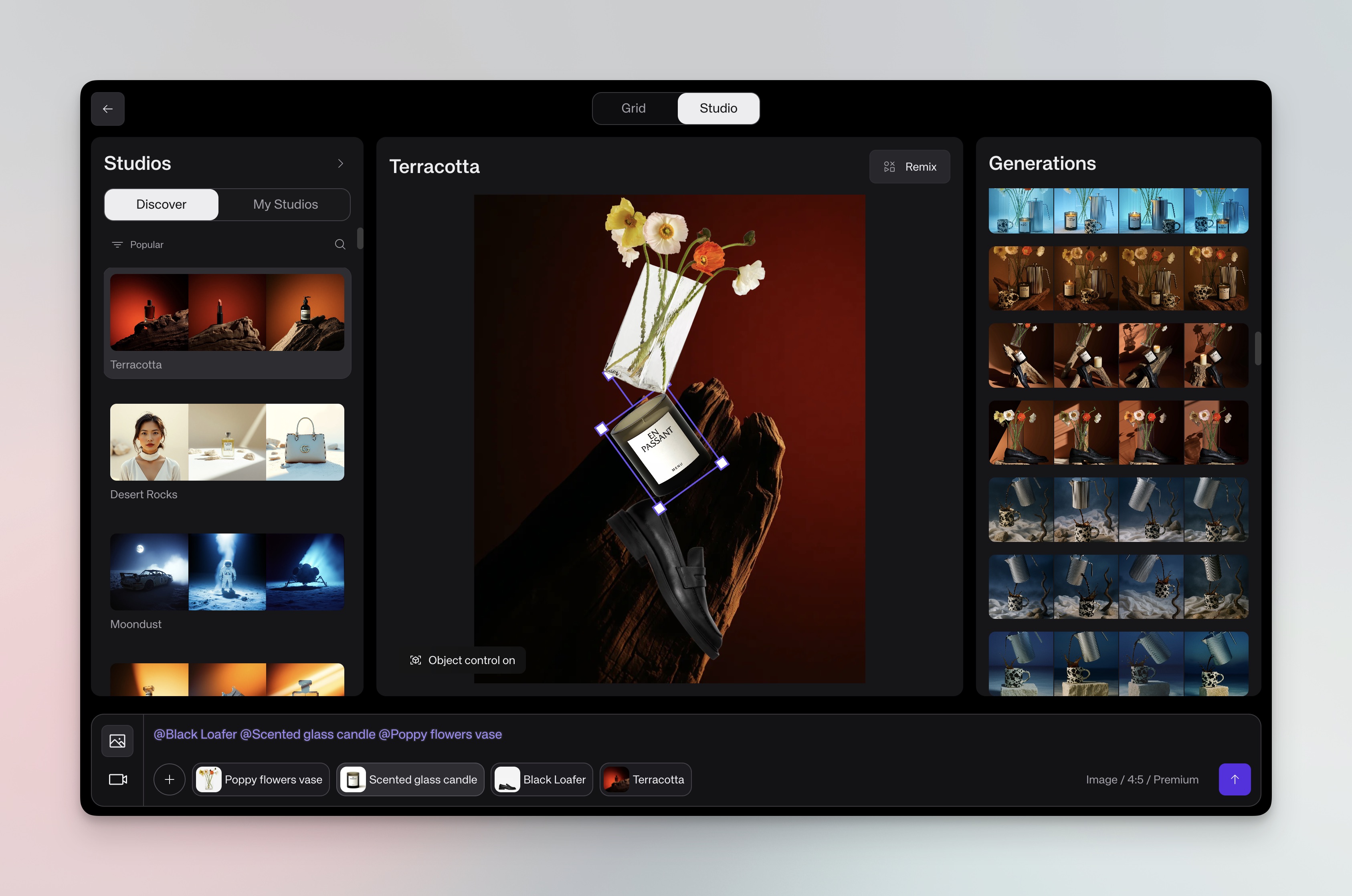 Kive.ai interface showing key features