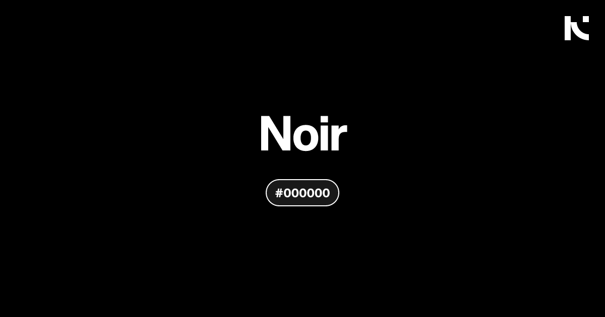 Noir | color meaning, hex code, palettes, images