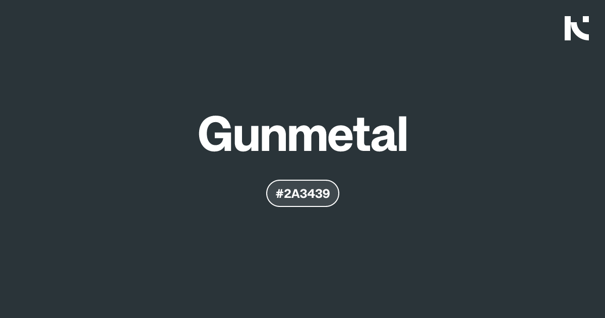 Gunmetal | color meaning, hex code, palettes, images